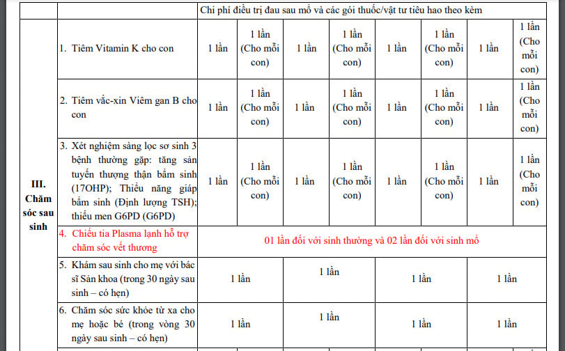 Bảng giá thai sản trọn gói Vinmec Hạ Long - ảnh 3