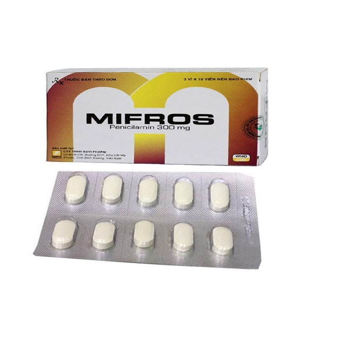 Thuốc Mifros 300mg Davipharm: Điều Trị Bệnh Wilson, Cystin Niệu, Viêm Khớp - ảnh 1