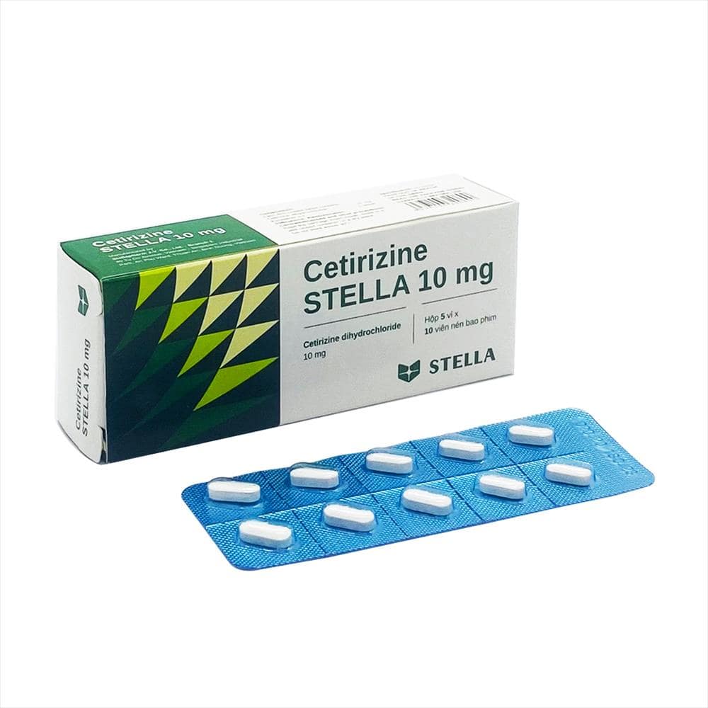 Cetirizine Stella 10mg: Giải pháp hỗ trợ giảm viêm mũi dị ứng và mày đay hiệu qủa - ảnh 1