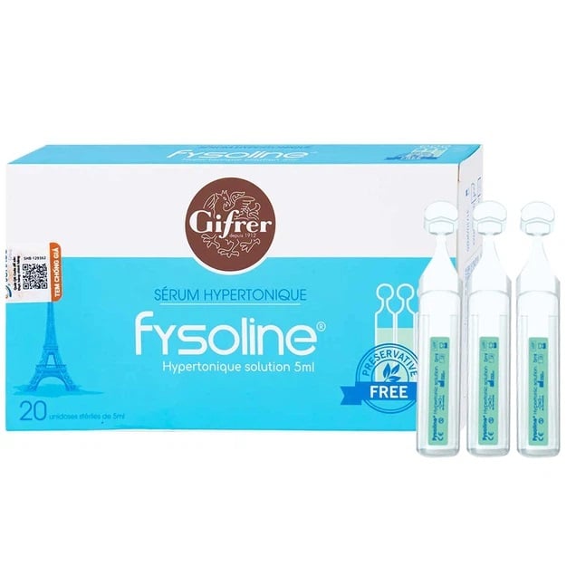 Dung Dịch Nước Muối Ưu Trương Fysoline 5ml (20 Ống) Giảm Ngạt Mũi, Khô Mũi - ảnh 1