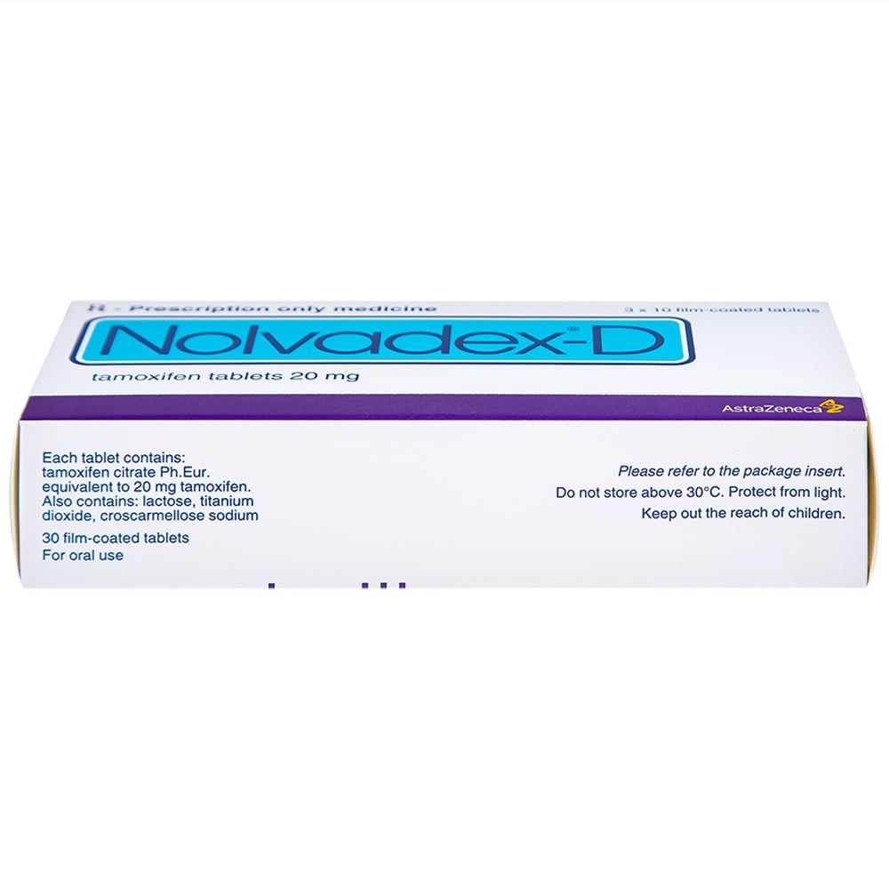 Viên nén Nolvadex-D AstraZeneca hỗ trợ điều trị ung thư vú (hộp 3 vỉ x 10 viên) - ảnh 2