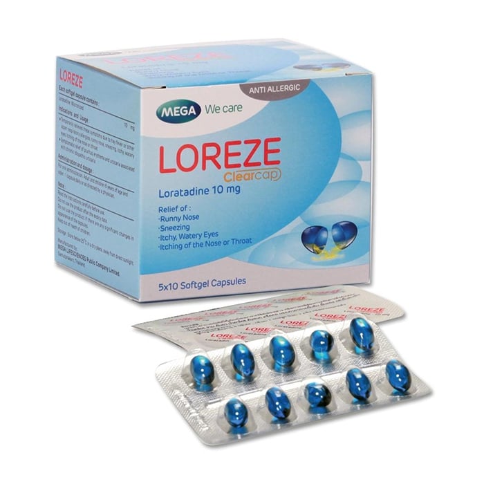 Viên Nang Mềm Loreze 10mg MEGA We Care: Điều Trị Viêm Mũi Dị Ứng, Mày Đay - ảnh 2