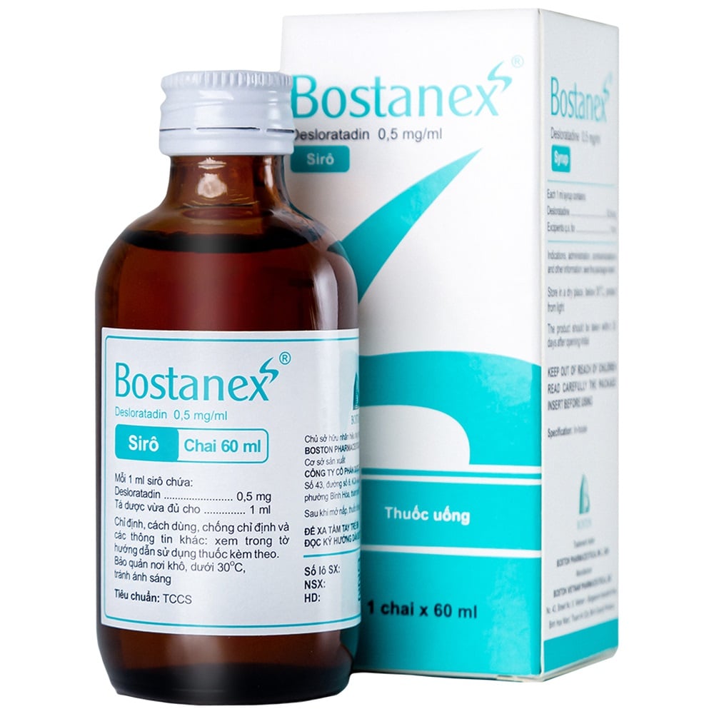 Thuốc Bostanex Boston 30ml hỗ trợ giảm viêm mũi dị ứng và nổi mày đay hiệu quả - ảnh 1