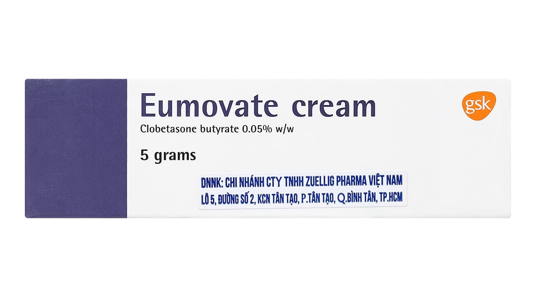 Kem Eumovate Cream GSK 5g giảm viêm, ngứa hiệu quả cho các bệnh về da - ảnh 1