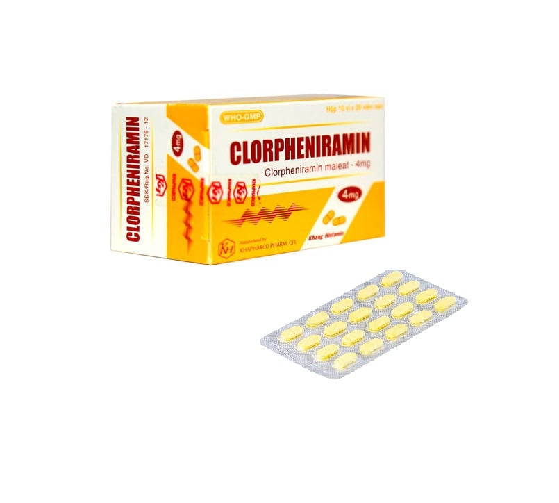 Thuốc Clorpheniramin 4mg Khapharco điều trị viêm mũi dị ứng, mày đay - ảnh 2