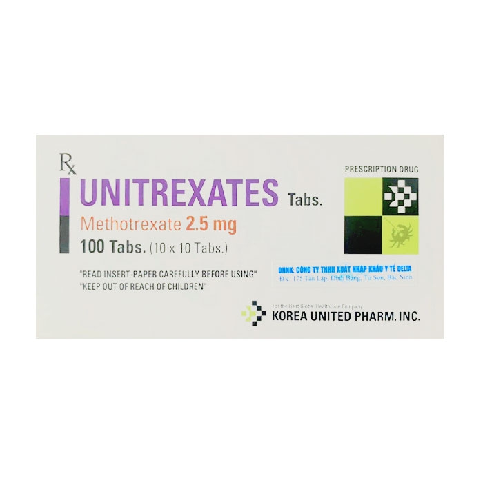 Thuốc Unitrexates 2.5mg United điều trị ung thư, bạch cầu, viêm khớp dạng thấp - ảnh 1