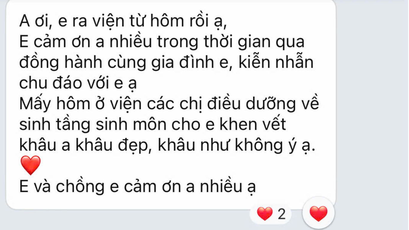 Giữ con đến trọn 37 tuần nhờ khâu vòng cổ tử cung – hành trình đầy nghị lực của mẹ và bác sĩ - ảnh 2