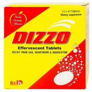 Viên Sủi Dizzo Effervescent Vị Cam 48 Viên - Rối loạn tiêu hóa, Khó tiêu, Đầy hơi