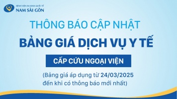 Bảng Giá Dịch Vụ Y Tế Cấp Cứu Ngoại Viện Tại Bệnh Viện Đa Khoa Quốc Tế Nam Sài Gòn (Cập Nhật 2025)