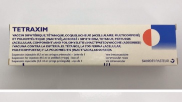 Vắc-xin Tetraxim 0.5 ml (Pháp)