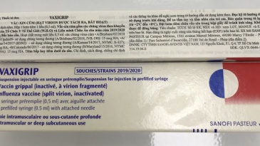 Vắc-xin Vaxigrip 0.5ml (Pháp)