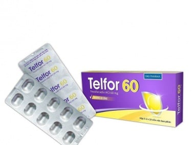 Thuốc Telfor 60 DHG – Điều trị hiệu quả viêm mũi dị ứng (2 vỉ x 10 viên)