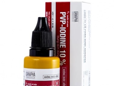 Dung dịch PVP-Iodine 10% Danapha 20ml - Sát trùng vết thương, vết bỏng hiệu quả