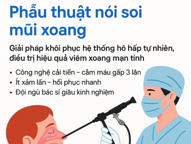 Phẫu thuật nội soi mũi xoang tại Bệnh viện Hồng Ngọc: Giải pháp điều trị viêm xoang hiệu quả, hồi phục nhanh