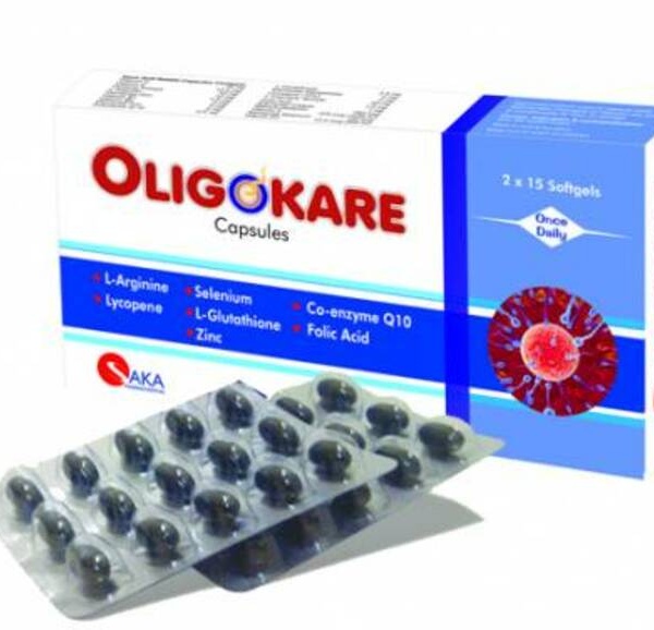 Viên Uống Oligokare Aka 30 Viên - Tăng chất lượng tinh trùng ở Nam giới