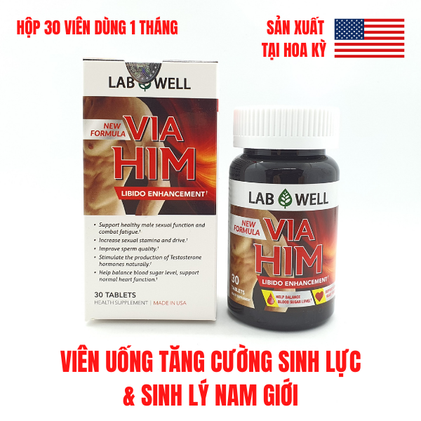 Viên Uống Via Him Lab Well 30 Viên - Hỗ Trợ Sinh Lý Nam - Ảnh 4