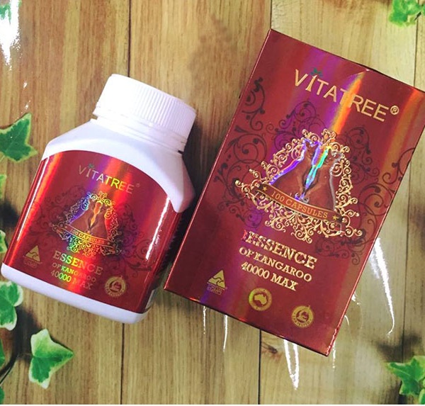 Viên Uống Essence Of Kangaroo 40000 Max Vitatree 100 Viên - Tăng Cường Sức Khỏe Nam Giới - Ảnh 1