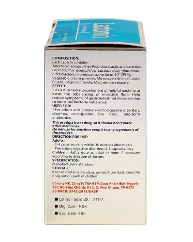 Viên Uống Lactomin 60 Viên - Bổ Sung Lợi Khuẩn - Ảnh 3