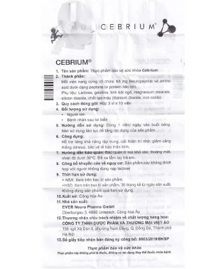 Cebrium Hỗ trợ tăng cường trí nhớ - Ảnh 3