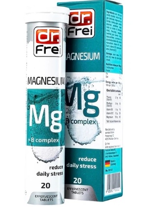 Viên Sủi Dr. Frei Giảm Stress Và Bổ Sung Magnesium + B Complex Tuýp 20 Viên - Ảnh 1