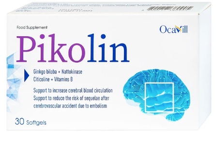 Pikolin Viên Uống Hỗ Trợ Tăng Tuần Hoàn Máu Não (Hộp 30 Viên) - Ảnh 1