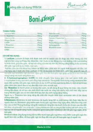 Viên Uống Ngủ Ngon Bonisleep Hộp 30 Viên - Ảnh 2