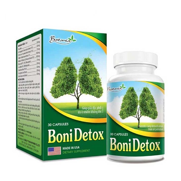 Viên Uống Bonidetox Giúp Long Đờm, Trừ Ho, Giảm Khó Thở (Hộp 30 Viên) - Ảnh 1