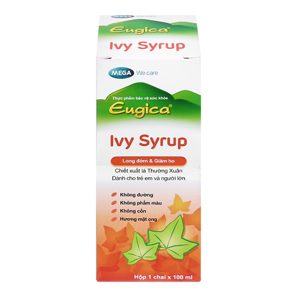 Siro Eugica Ivy Syrup Long Đờm, Giảm Ho Chai 100Ml - Ảnh 2