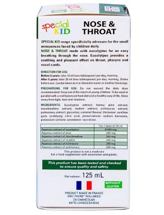 Siro Special Kid Nez & Gorge Giảm Ho Cho Trẻ Chai 125Ml - Ảnh 3