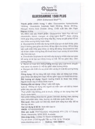 Viên Uống Glucosamine 1500 Plus Bổ Xương Khớp (Hộp 90 Viên) - Ảnh 2