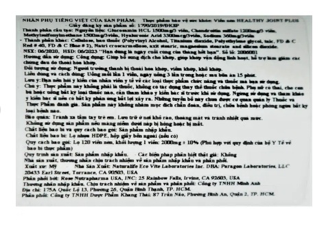 Viên Uống Healthy Join Plus Giúp Xương Luôn Chắc Khỏe (Chai 120 Viên) - Ảnh 2