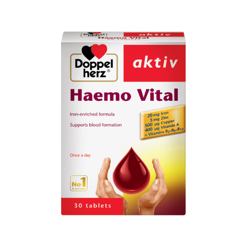 Viên uống Haemo Vital bổ sung sắt (Hộp 30 viên) - Ảnh 1