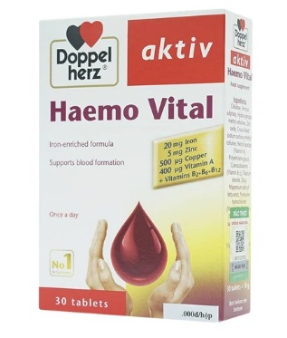 Viên uống Haemo Vital bổ sung sắt (Hộp 30 viên) - Ảnh 4