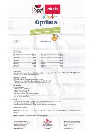 Dung Dịch Kinder Optima Giúp kích thích tiêu hóa, nâng cao hệ miễn dịch (Chai 100Ml) - Ảnh 3