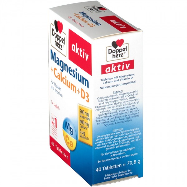 Magnesium + Calcium + D3 Giúp phát triển cơ và xương của cơ thể (Hộp 30 Viên) - Ảnh 2