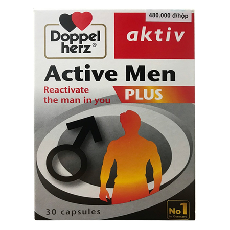 Active Men Plus hỗ trợ tăng cường sinh lực nam (Hộp 30 viên) - Ảnh 1