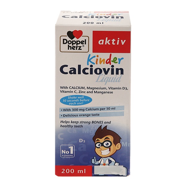 Kinder Calciovin Liquid bổ sung canxi cho bé (Chai 200ml) - Ảnh 2