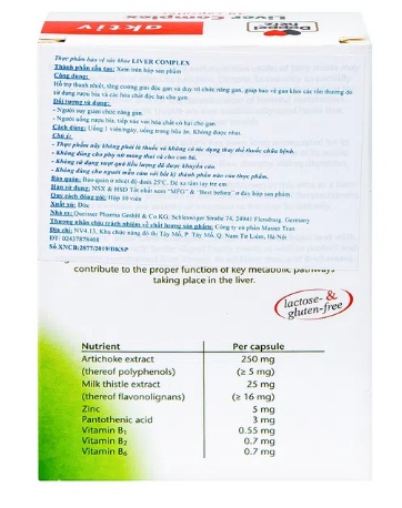 Viên Uống Liver Complex Giải Độc Gan, Hạ Men Gan (Hộp 30 Viên) - Ảnh 3