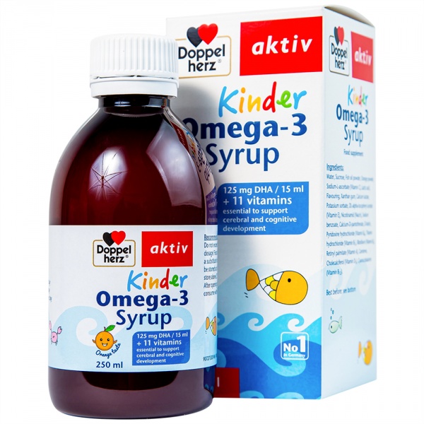 Siro Kinder Omega-3 Syrup Hỗ Trợ Phát Triển Não Bộ (Chai 250Ml) - Ảnh 1