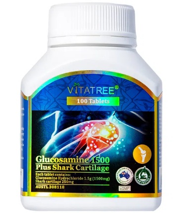 Viên Uống Glucosamine 1500 Plus Shark Cartilage Hỗ Trợ Điều Trị Thái Hóa Khớp (Hộp 100 Viên) - Ảnh 3