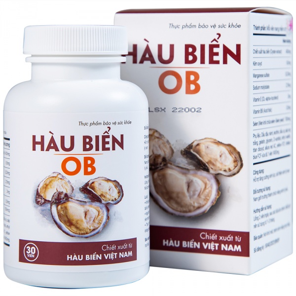 Viên uống Hàu Biển OB hỗ trợ tăng cường sinh lý nam (Hộp 30 viên) - Ảnh 1